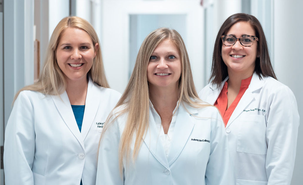 Dr. Kathryn Edwards, Dr. Aubrey McCullough and Megan Seery, NPC