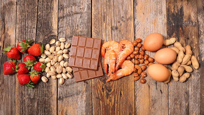 Most food allergies involve a reaction that takes place within 30-60 minutes.