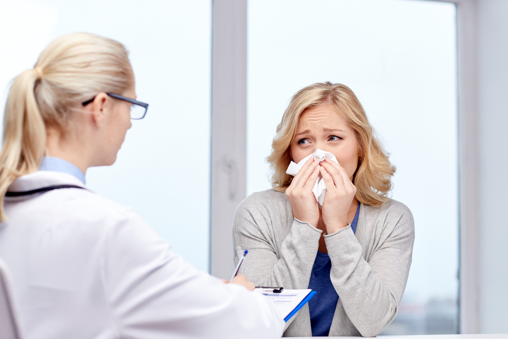 allergist and patient in robbinsville