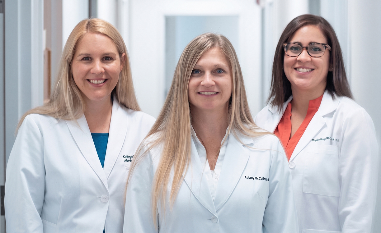 Dr. Kathryn Edwards, Dr. Aubrey McCullough and Megan Seery, NPC